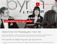 Tablet Screenshot of mediabyraninorr.se